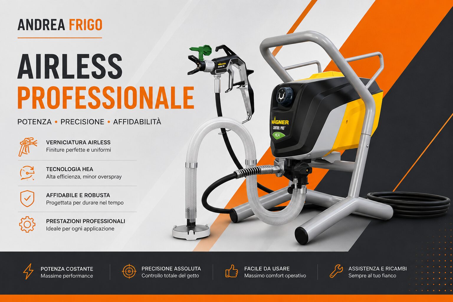 Airless Wagner professionale per verniciatura